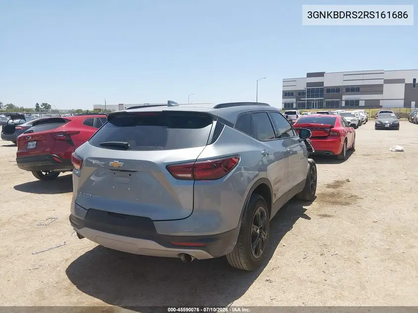 2024 Chevrolet Blazer Fwd 3Lt VIN: 3GNKBDRS2RS161686 Lot: 45590076