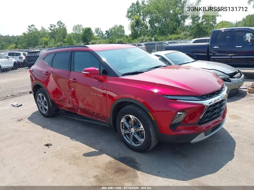 2024 Chevrolet Blazer Awd 3Lt VIN: 3GNKBJRS5RS131712 Lot: 45611358
