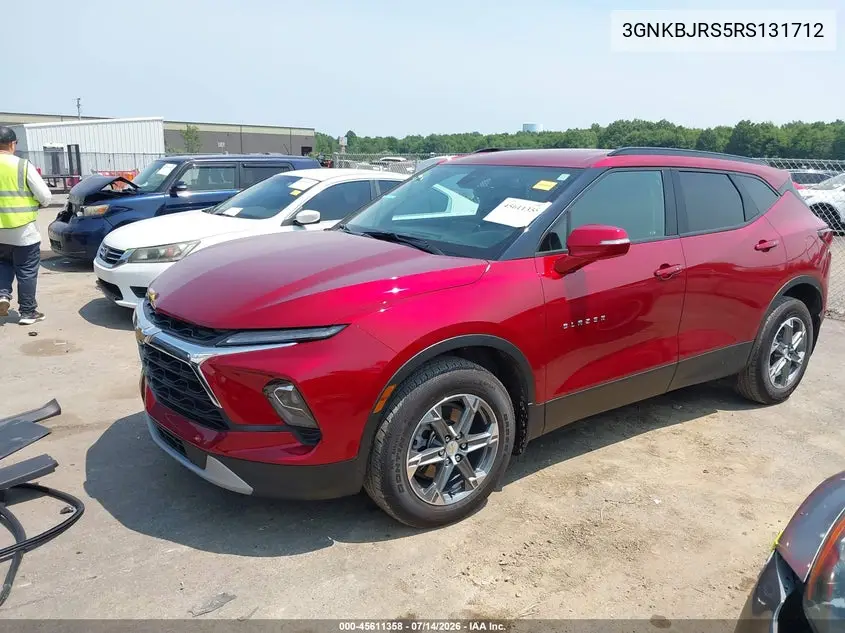 2024 Chevrolet Blazer Awd 3Lt VIN: 3GNKBJRS5RS131712 Lot: 45611358
