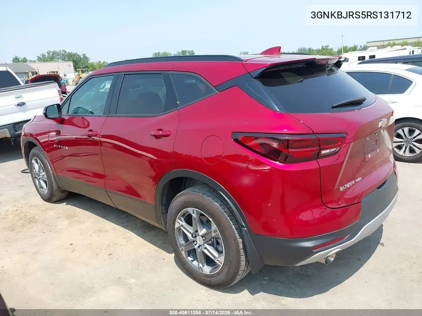2024 Chevrolet Blazer Awd 3Lt VIN: 3GNKBJRS5RS131712 Lot: 45611358