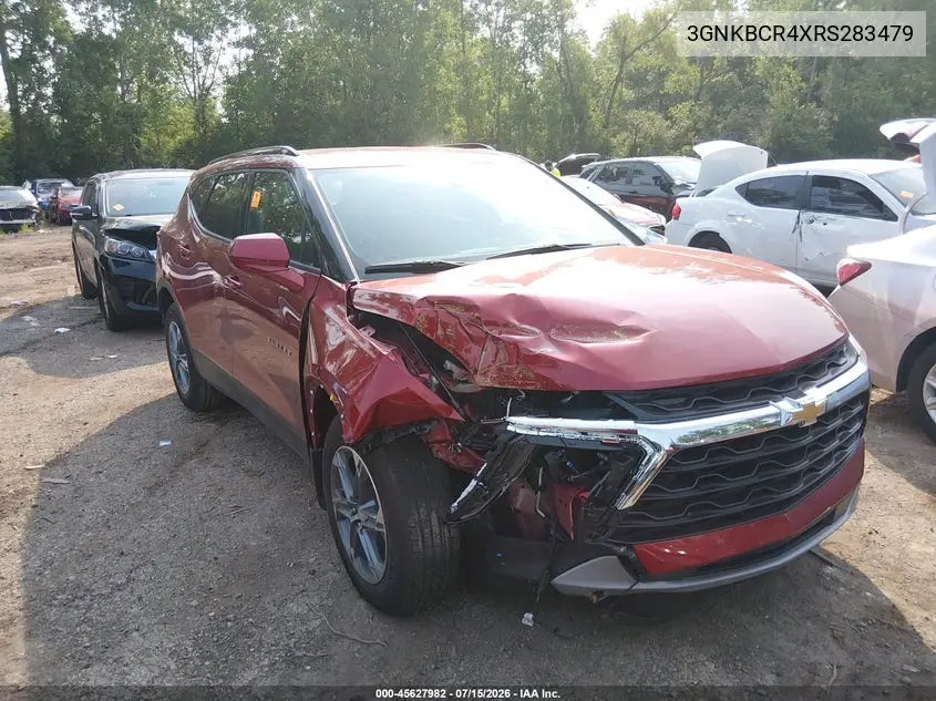 2024 Chevrolet Blazer Fwd 2Lt VIN: 3GNKBCR4XRS283479 Lot: 45627982