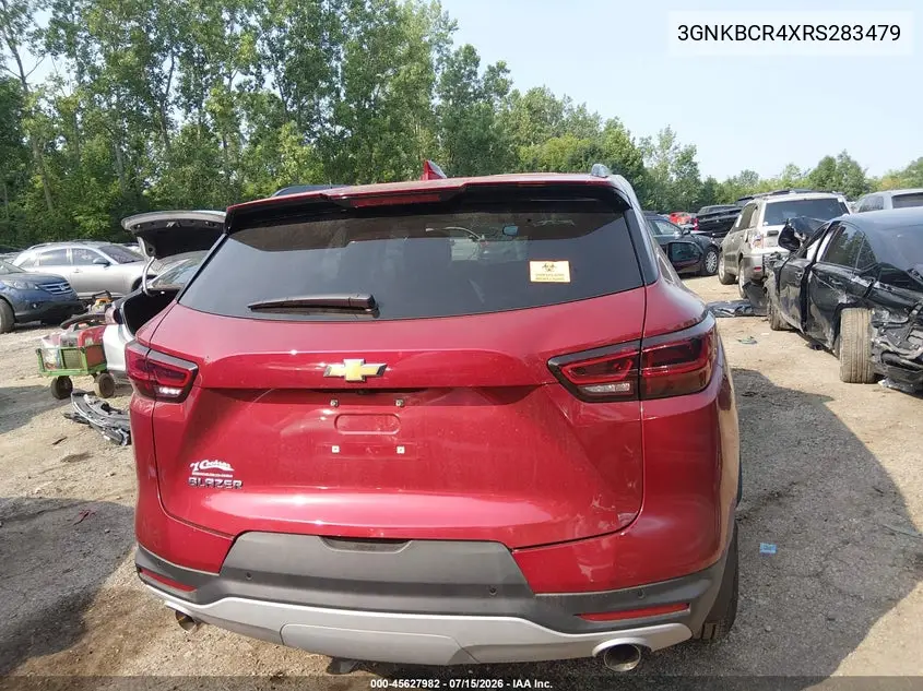 2024 Chevrolet Blazer Fwd 2Lt VIN: 3GNKBCR4XRS283479 Lot: 45627982
