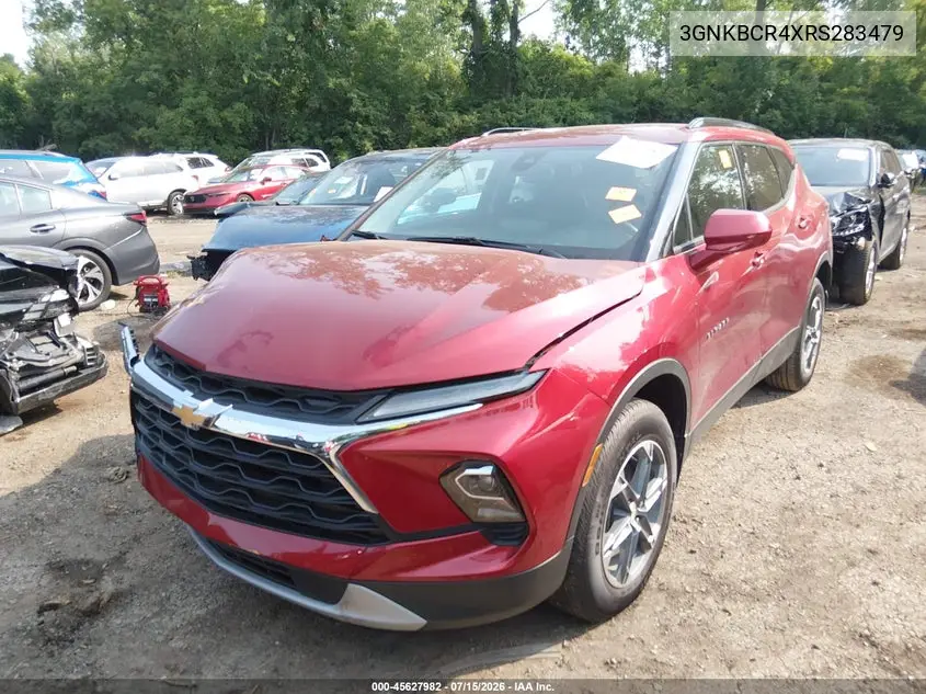 2024 Chevrolet Blazer Fwd 2Lt VIN: 3GNKBCR4XRS283479 Lot: 45627982