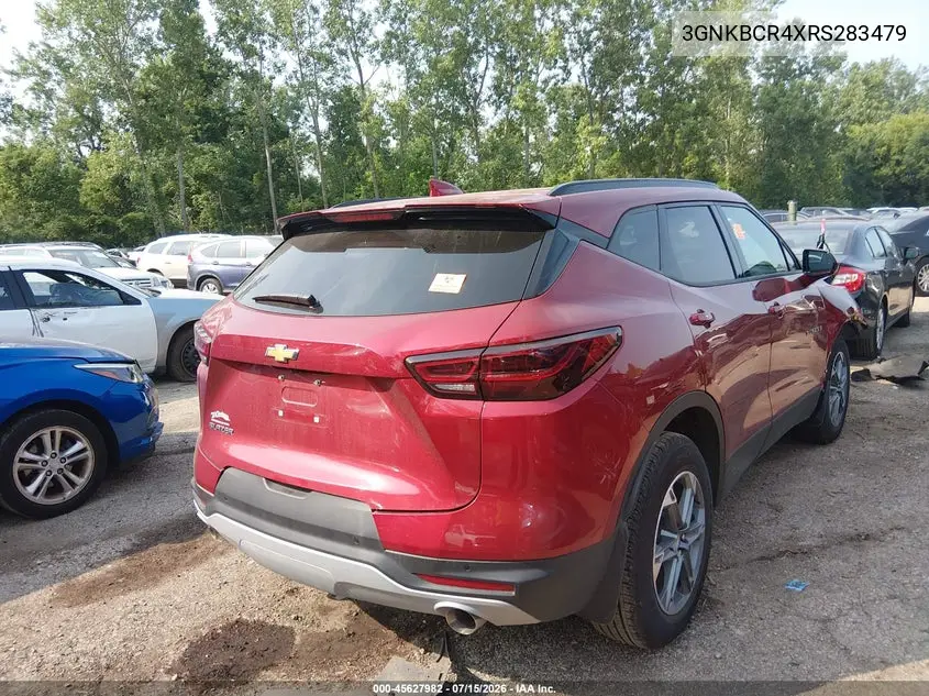 2024 Chevrolet Blazer Fwd 2Lt VIN: 3GNKBCR4XRS283479 Lot: 45627982