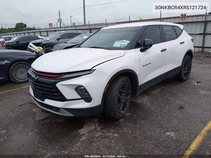 2024 Chevrolet Blazer Fwd 2Lt VIN: 3GNKBCR4XRS121724 Lot: 45629003