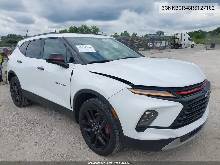 2024 Chevrolet Blazer Fwd 2Lt VIN: 3GNKBCR48RS127182 Lot: 45692847