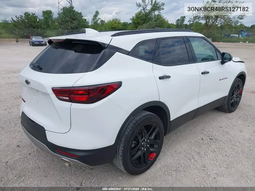 2024 Chevrolet Blazer Fwd 2Lt VIN: 3GNKBCR48RS127182 Lot: 45692847