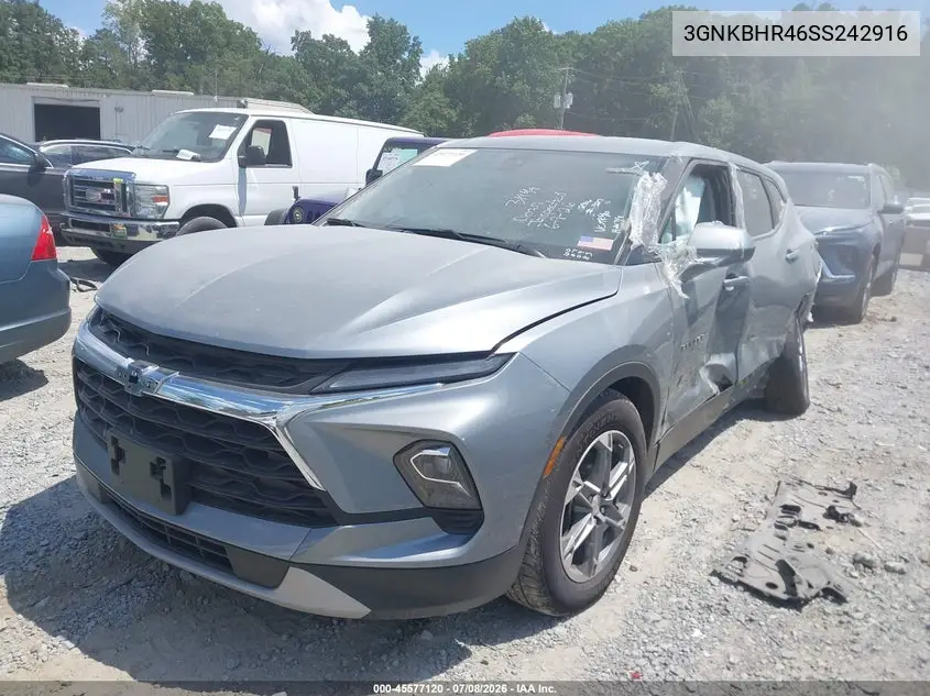 2025 Chevrolet Blazer Awd 2Lt VIN: 3GNKBHR46SS242916 Lot: 45577120