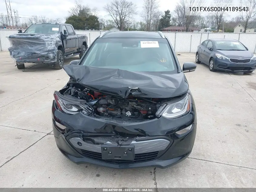 2017 Chevrolet Bolt Ev Premier VIN: 1G1FX6S00H4189543 Lot: 44708156