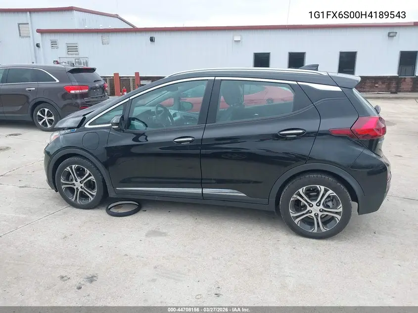 2017 Chevrolet Bolt Ev Premier VIN: 1G1FX6S00H4189543 Lot: 44708156