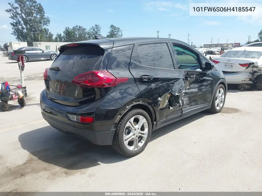 2017 Chevrolet Bolt Ev Lt VIN: 1G1FW6S06H4185547 Lot: 44959955