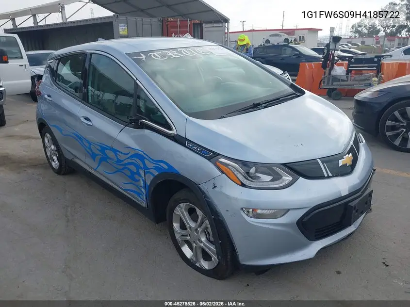 2017 Chevrolet Bolt Ev Lt VIN: 1G1FW6S09H4185722 Lot: 45275526