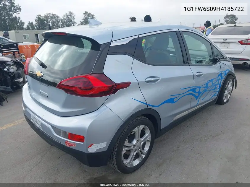 2017 Chevrolet Bolt Ev Lt VIN: 1G1FW6S09H4185722 Lot: 45275526