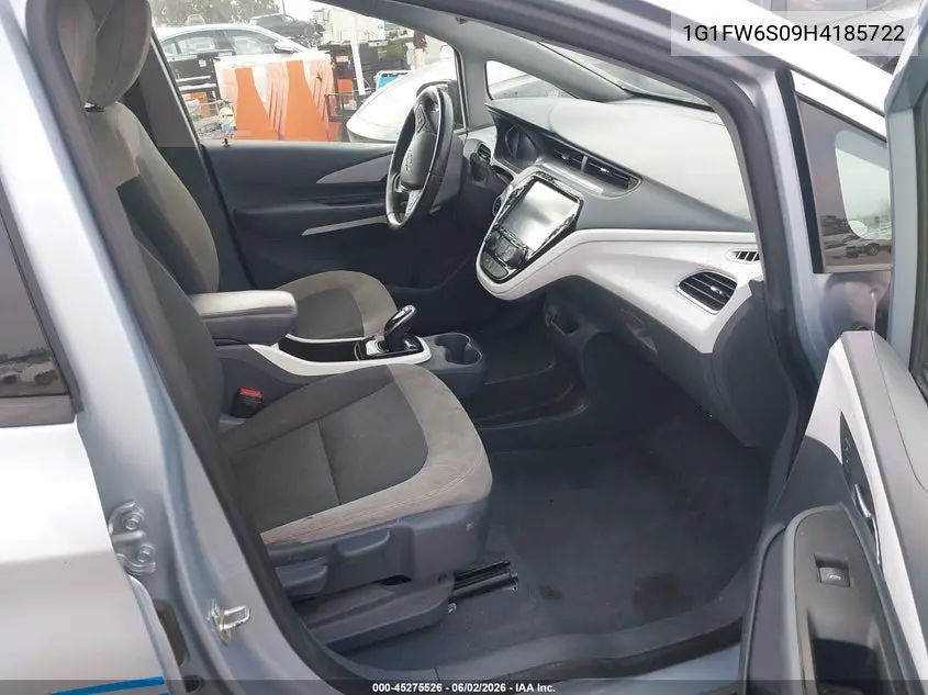 2017 Chevrolet Bolt Ev Lt VIN: 1G1FW6S09H4185722 Lot: 45275526