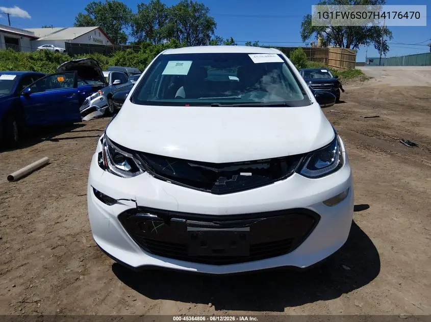 2017 Chevrolet Bolt Ev Lt VIN: 1G1FW6S07H4176470 Lot: 45364806