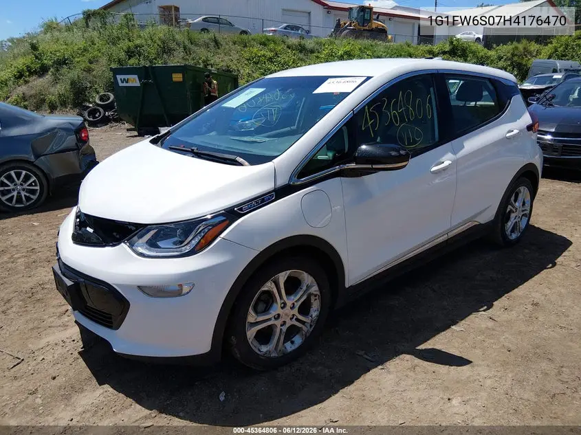 2017 Chevrolet Bolt Ev Lt VIN: 1G1FW6S07H4176470 Lot: 45364806