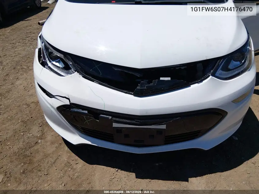 2017 Chevrolet Bolt Ev Lt VIN: 1G1FW6S07H4176470 Lot: 45364806