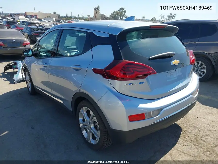 2017 Chevrolet Bolt Ev Lt VIN: 1G1FW6S0XH4189469 Lot: 45372424