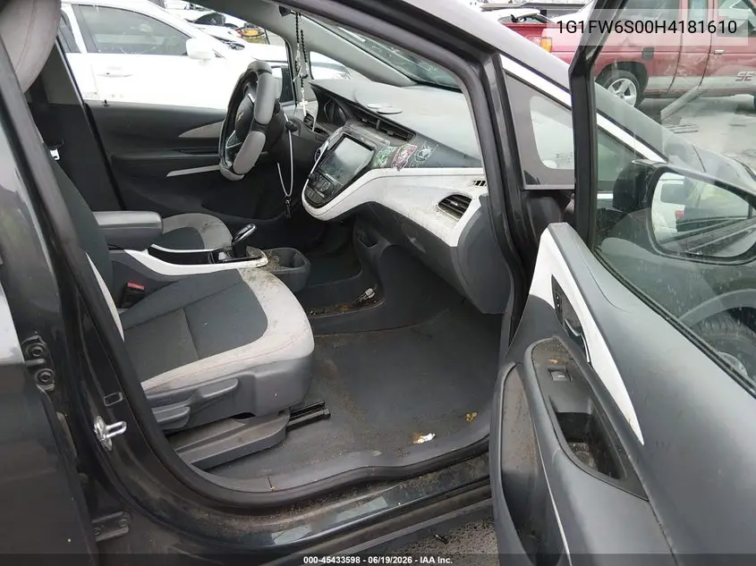 2017 Chevrolet Bolt Ev Lt VIN: 1G1FW6S00H4181610 Lot: 45433598