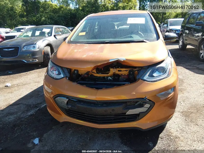 2017 Chevrolet Bolt Ev Lt VIN: 1G1FW6S06H4170062 Lot: 45463557