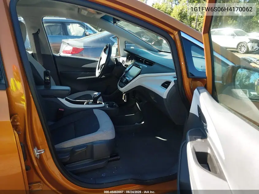 2017 Chevrolet Bolt Ev Lt VIN: 1G1FW6S06H4170062 Lot: 45463557