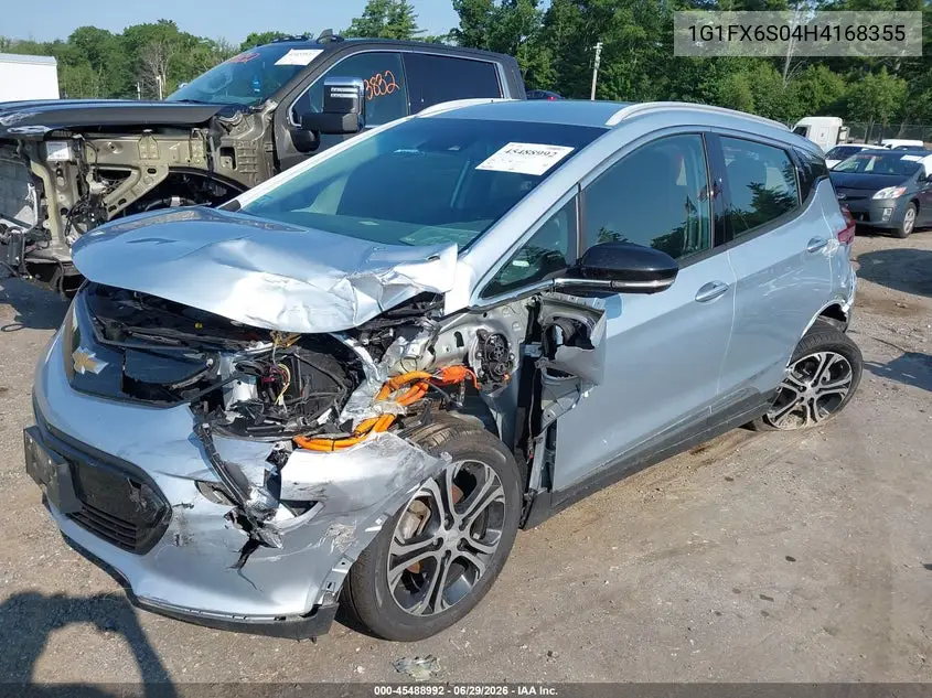 2017 Chevrolet Bolt Ev Premier VIN: 1G1FX6S04H4168355 Lot: 45488992