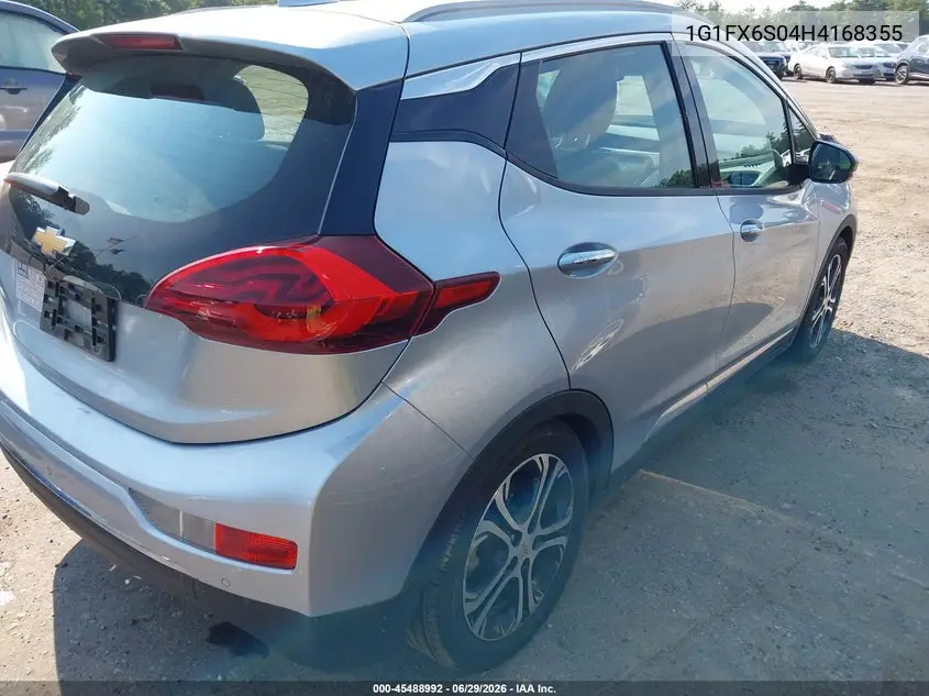 2017 Chevrolet Bolt Ev Premier VIN: 1G1FX6S04H4168355 Lot: 45488992
