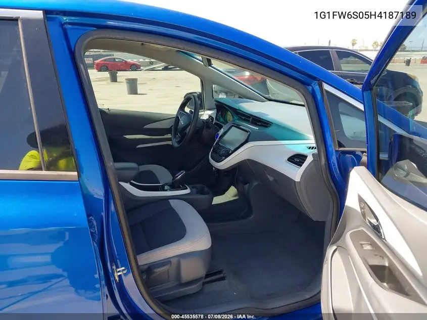 2017 Chevrolet Bolt Ev Lt VIN: 1G1FW6S05H4187189 Lot: 45535578