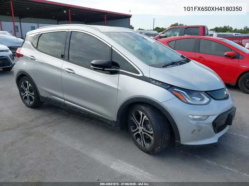 2017 Chevrolet Bolt Ev Premier VIN: 1G1FX6S0XH4180350 Lot: 45551975