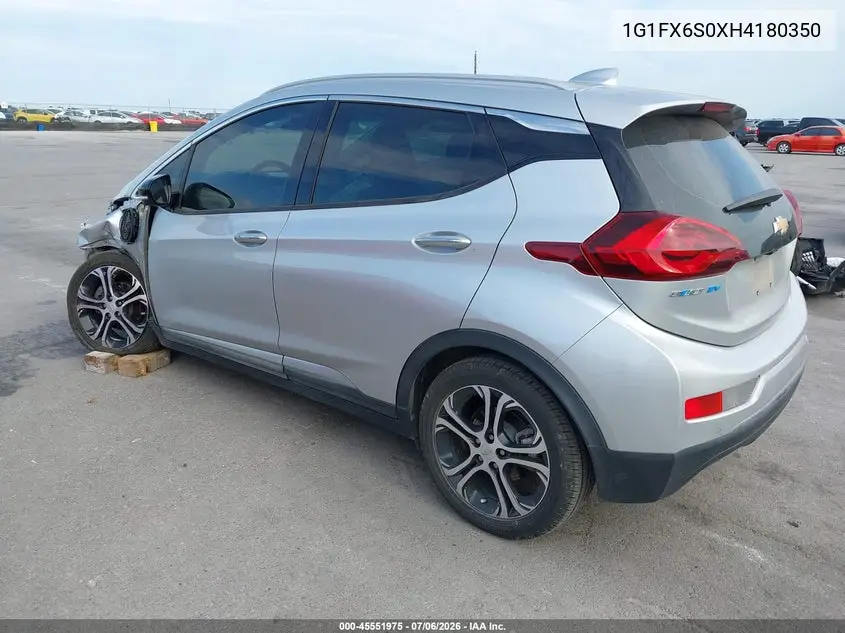 2017 Chevrolet Bolt Ev Premier VIN: 1G1FX6S0XH4180350 Lot: 45551975