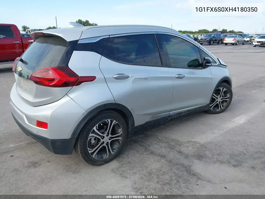 2017 Chevrolet Bolt Ev Premier VIN: 1G1FX6S0XH4180350 Lot: 45551975