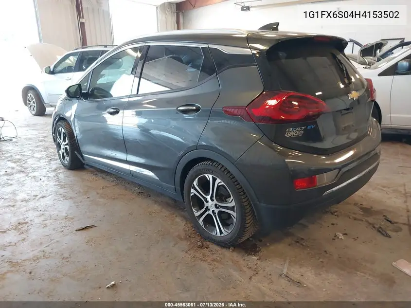 2017 Chevrolet Bolt Ev Premier VIN: 1G1FX6S04H4153502 Lot: 45563061