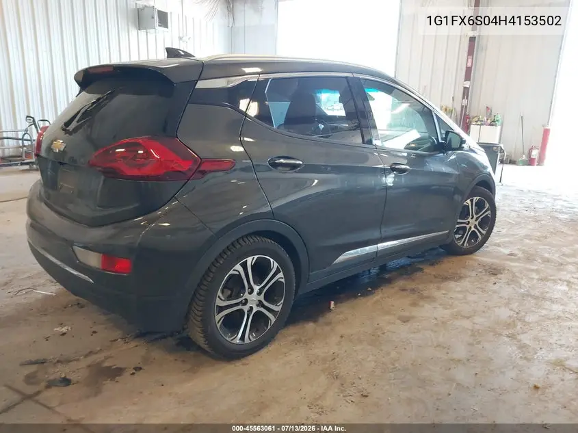 2017 Chevrolet Bolt Ev Premier VIN: 1G1FX6S04H4153502 Lot: 45563061