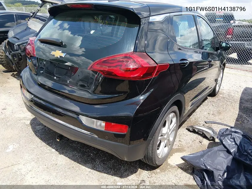 2017 Chevrolet Bolt Ev Lt VIN: 1G1FW6S01H4138796 Lot: 45607044