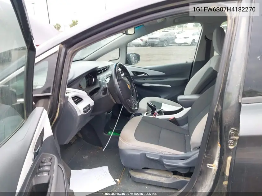 2017 Chevrolet Bolt Ev Lt VIN: 1G1FW6S07H4182270 Lot: 45615246