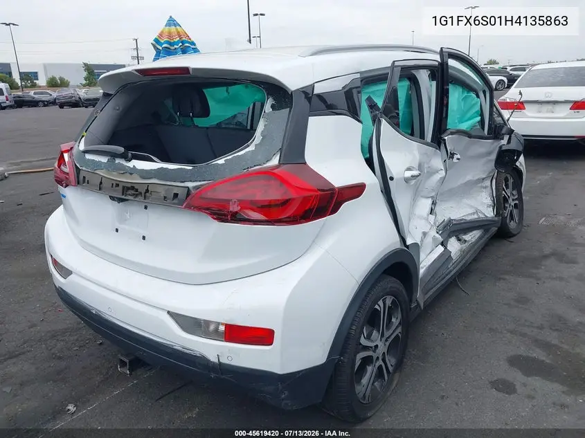 2017 Chevrolet Bolt Ev Premier VIN: 1G1FX6S01H4135863 Lot: 45619420