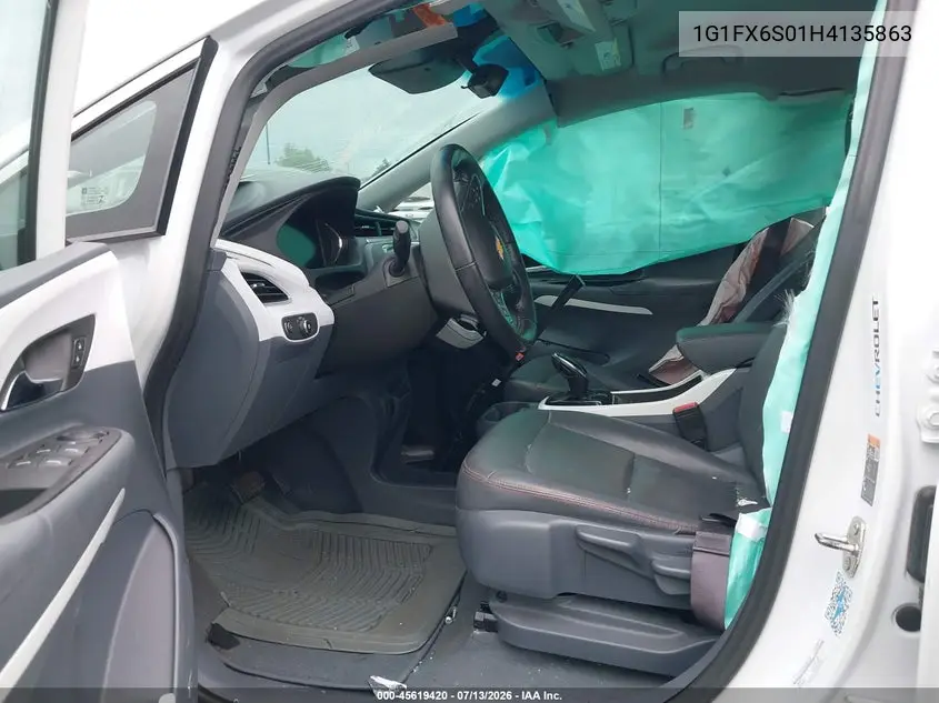 2017 Chevrolet Bolt Ev Premier VIN: 1G1FX6S01H4135863 Lot: 45619420