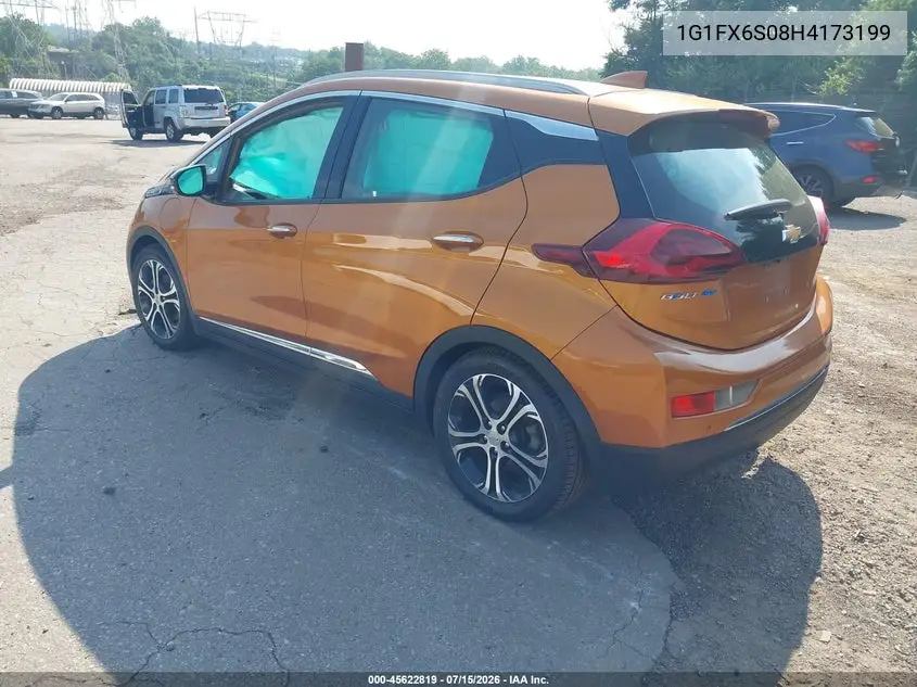 2017 Chevrolet Bolt Ev Premier VIN: 1G1FX6S08H4173199 Lot: 45622819