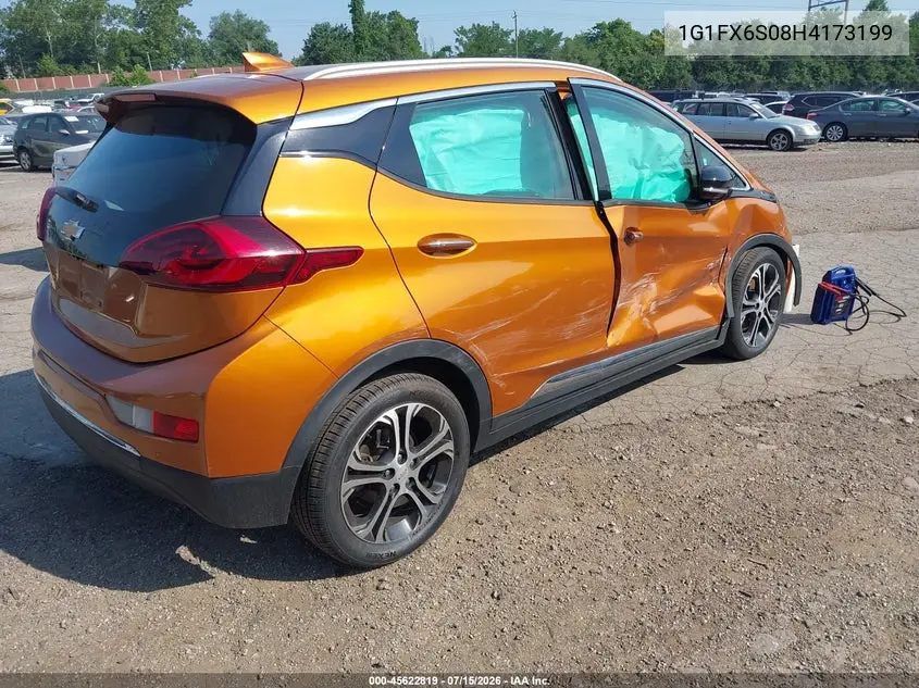 2017 Chevrolet Bolt Ev Premier VIN: 1G1FX6S08H4173199 Lot: 45622819
