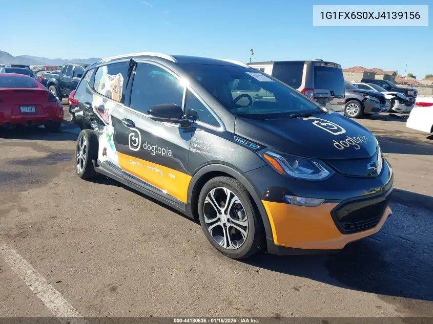 2018 Chevrolet Bolt Ev Premier VIN: 1G1FX6S0XJ4139156 Lot: 44180636