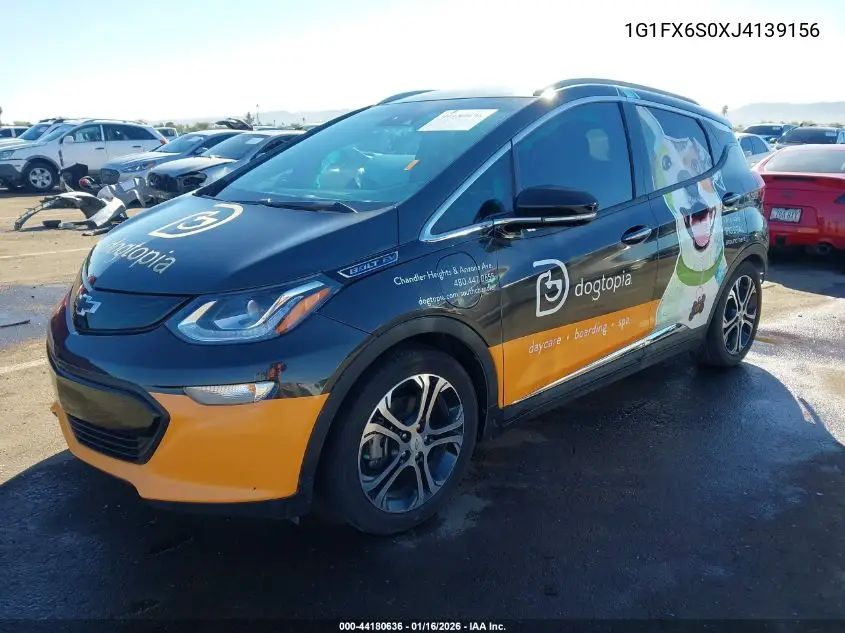 2018 Chevrolet Bolt Ev Premier VIN: 1G1FX6S0XJ4139156 Lot: 44180636