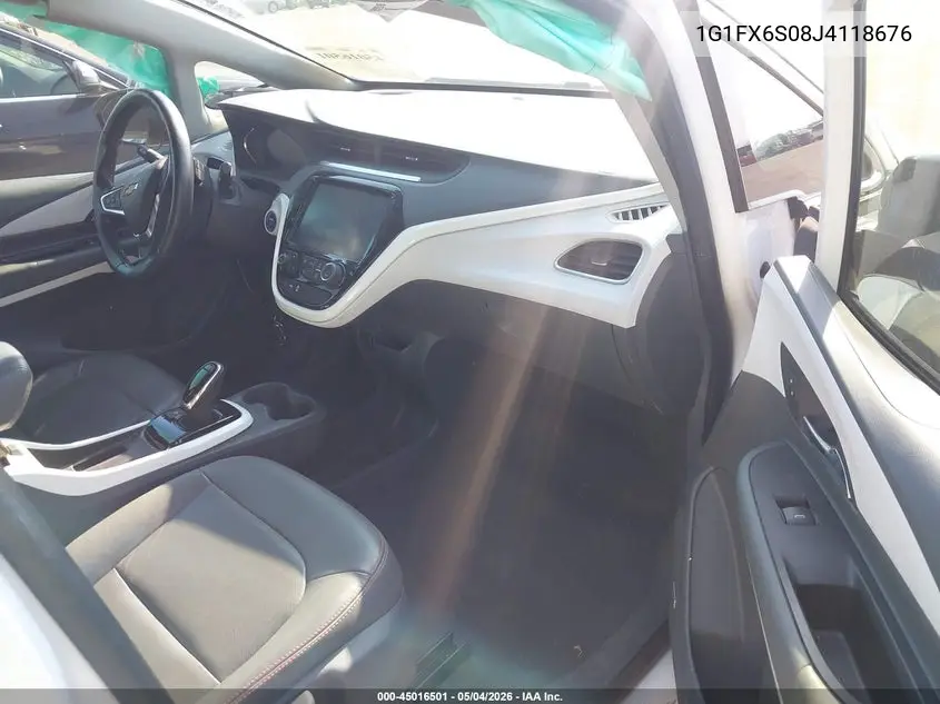 2018 Chevrolet Bolt Ev Premier VIN: 1G1FX6S08J4118676 Lot: 45016501