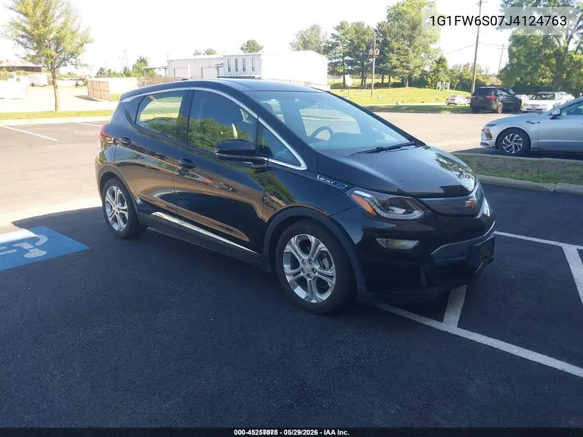 2018 Chevrolet Bolt Ev Lt VIN: 1G1FW6S07J4124763 Lot: 45257075