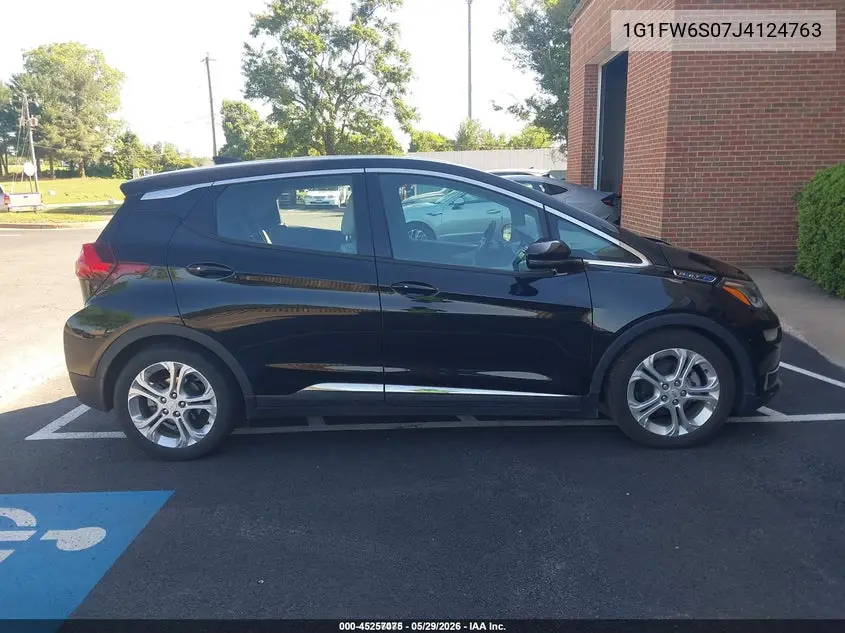 2018 Chevrolet Bolt Ev Lt VIN: 1G1FW6S07J4124763 Lot: 45257075