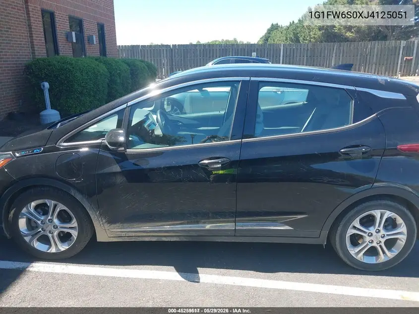 2018 Chevrolet Bolt Ev Lt VIN: 1G1FW6S0XJ4125051 Lot: 45259517