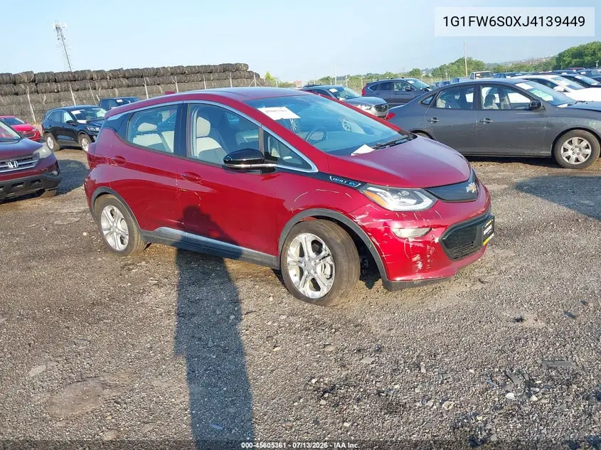 2018 Chevrolet Bolt Ev Lt VIN: 1G1FW6S0XJ4139449 Lot: 45605361