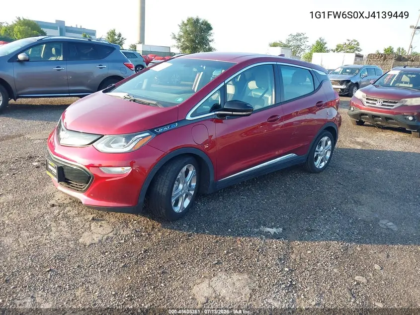 2018 Chevrolet Bolt Ev Lt VIN: 1G1FW6S0XJ4139449 Lot: 45605361