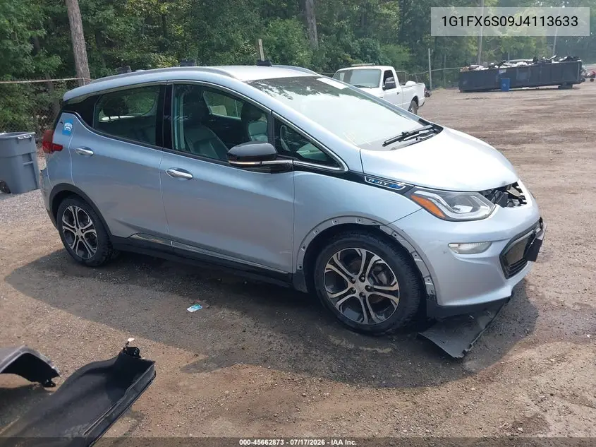 2018 Chevrolet Bolt Ev Premier VIN: 1G1FX6S09J4113633 Lot: 45662873