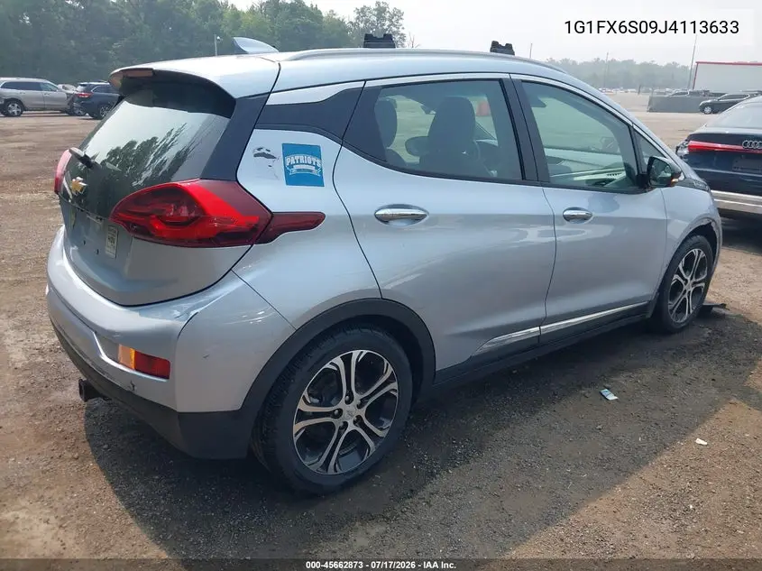 2018 Chevrolet Bolt Ev Premier VIN: 1G1FX6S09J4113633 Lot: 45662873