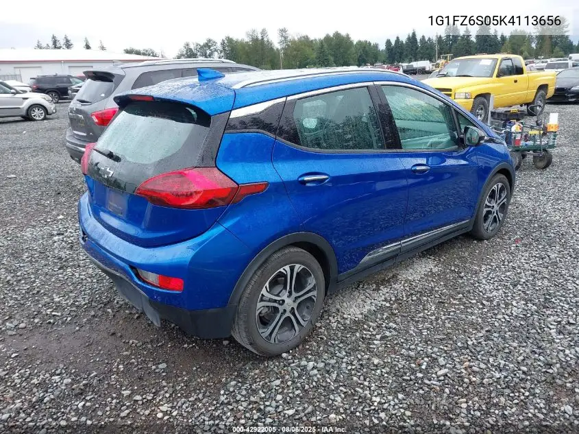 2019 Chevrolet Bolt Ev Premier VIN: 1G1FZ6S05K4113656 Lot: 42922005